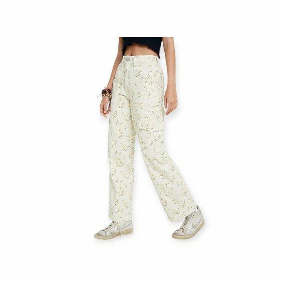 Urban Outfitters BDG cream yellow floral utility skater jeans size 26 EUC - Picture 12 of 12